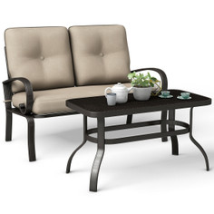 Patio Loveseat and Coffee Table Set (2-Pieces) product